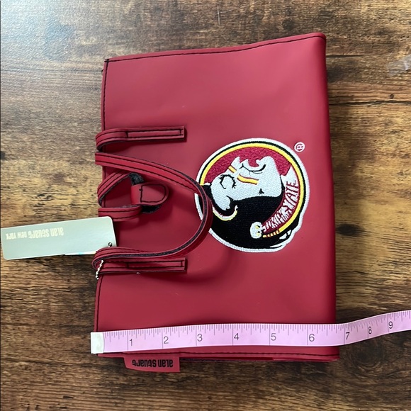 Alan Stuart Maroon Tote with Seminoles Emblem - Picture 9 of 10